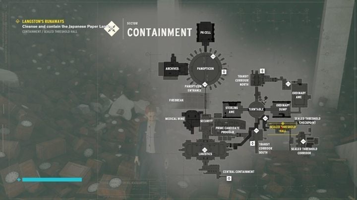 The object can be found in Sealed Threshold Corridor in the Containment sector - Control: Langstons Runaways - walkthrough - Side Quests - Control Guide