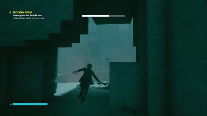 Walkthrough: Go to Sealed Threshold Corridor in the Containment, find the shelter, and continue fly to the levitating anchor - Control: The Enemy Within - walkthrough - Side Quests - Control Guide