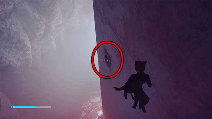 As part of the Nail main mission, Jesses had to glide towards the yellow ledge visible in the front - Control The Foundation: Hidden places - secrets - Secrets - Control Guide