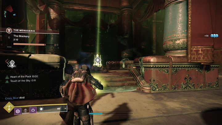 There are 3 different altars in The Mockery stage - one on the right side of the arena, the other in the middle and the last on the left side of the arena - Destiny 2: The Menagerie - game mode - Destiny 2: Game modes - Destiny 2 Game Guide