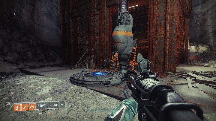 When you reach the indicated location, look around for a teleporter - youll stand near the elevator - Destiny 2: How to get Thorn revolver? - Destiny 2: Exotic Weapon Quests - Destiny 2 Game Guide