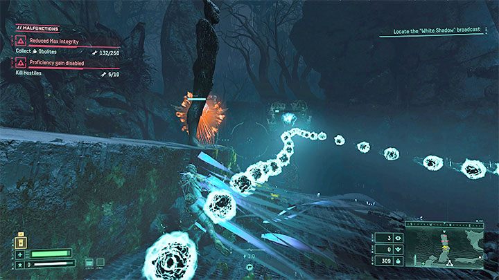 Dodges (also called dashes) are crucial in keeping the main character alive, especially since energy doesn't automatically regenerate in Returnal and, as a result, any depletion of our health bar is much more noticeable - Returnal: Beginners guide - Basics - Returnal Guide