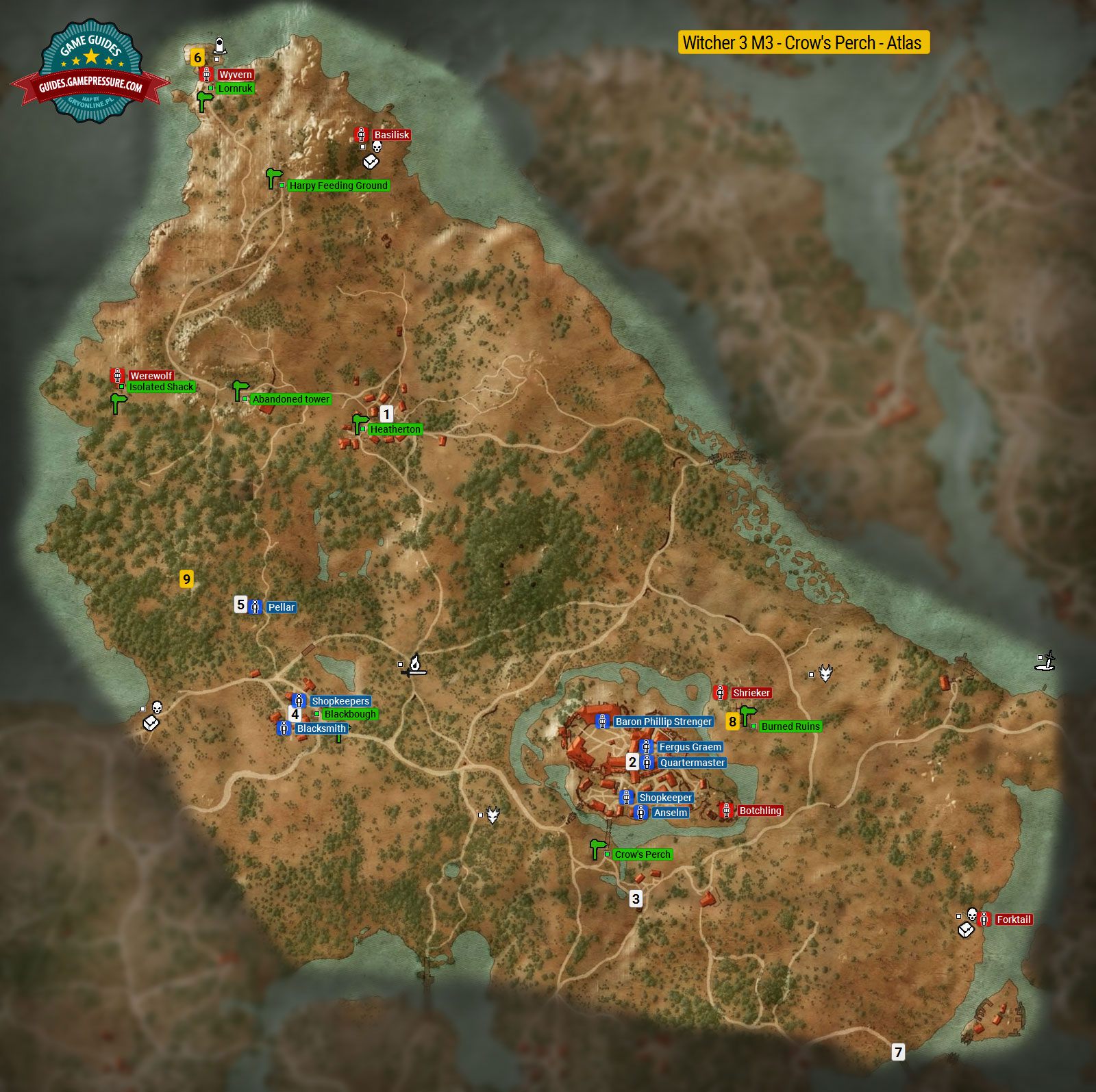 Witcher 3 M3 - Crow's Perch - Atlas