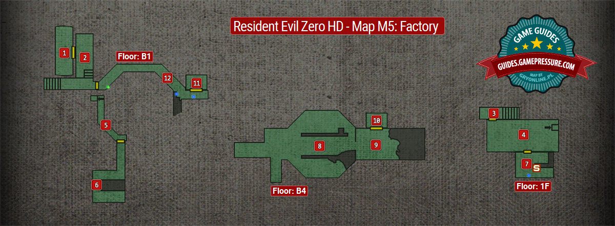 Resident Evil Zero HD - Map M5: Factory