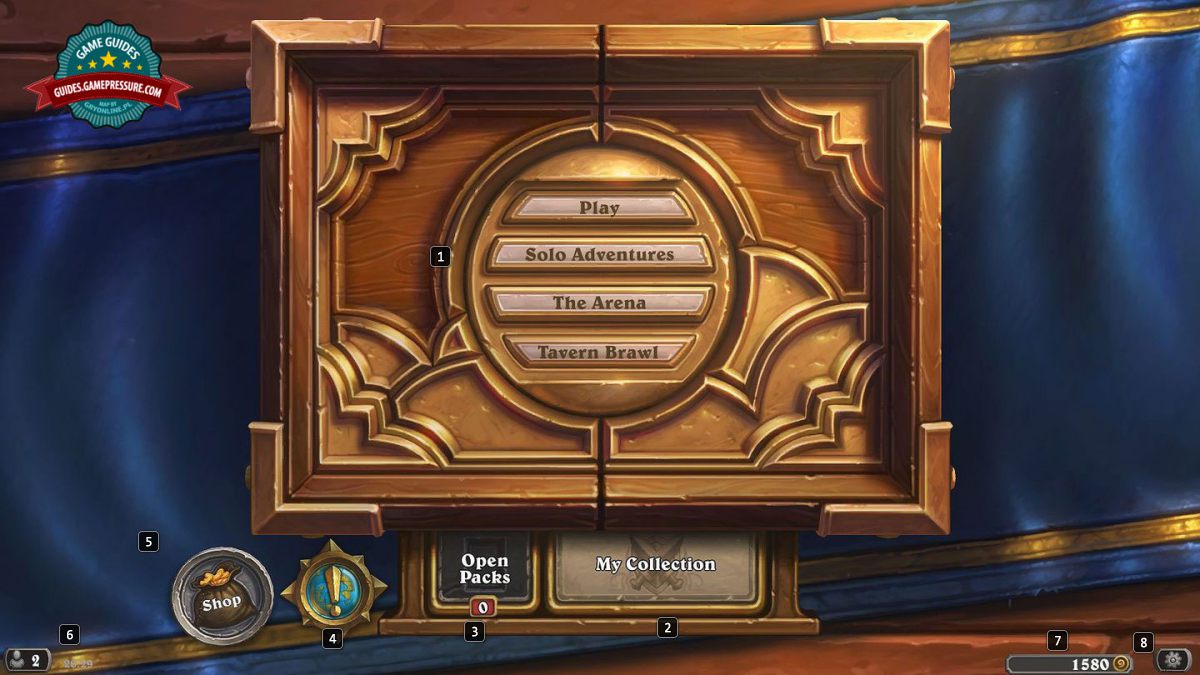 Hearthstone - Main menu