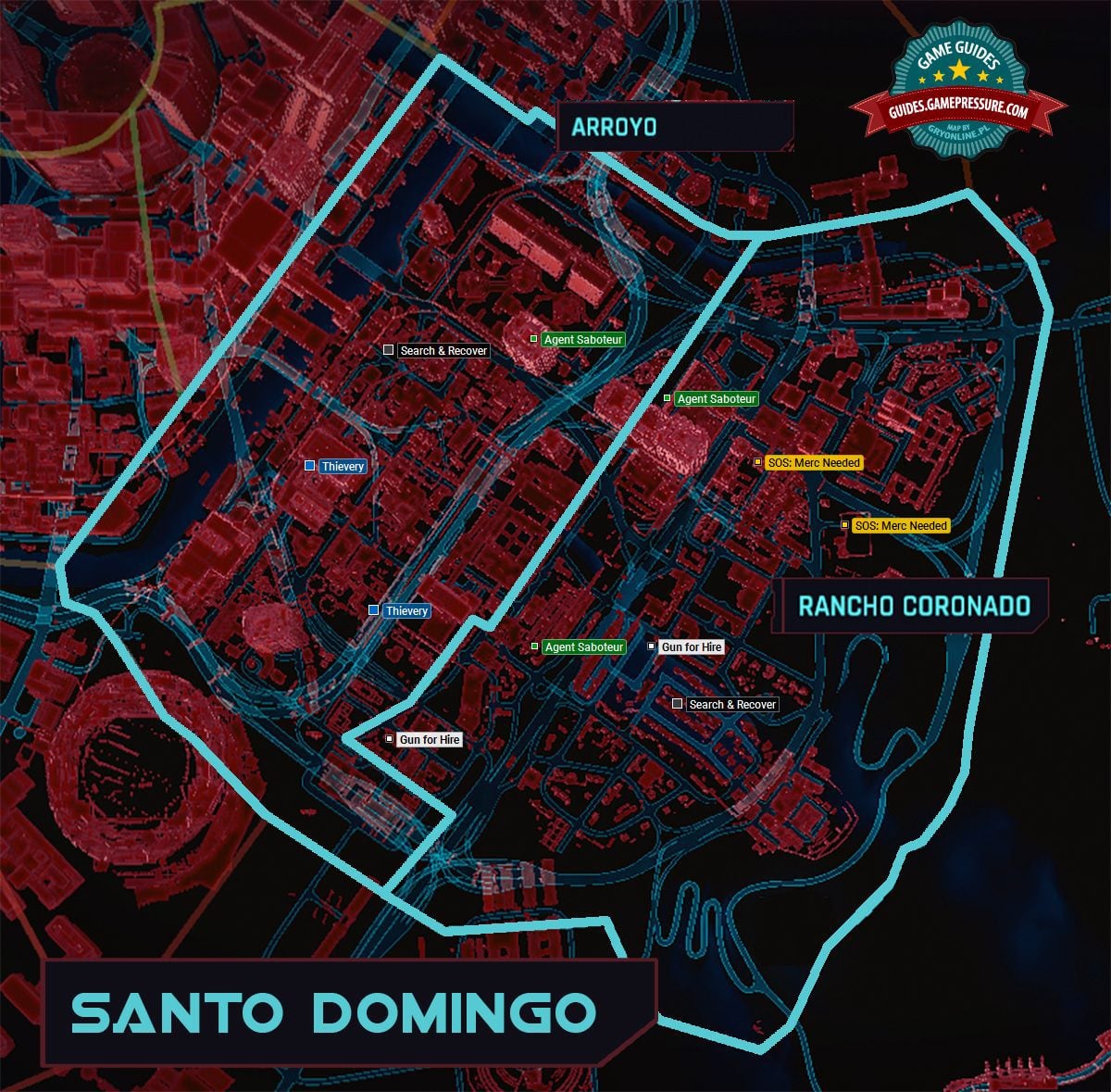 Cyberpunk 2077 - Santo Domingo - Gigs